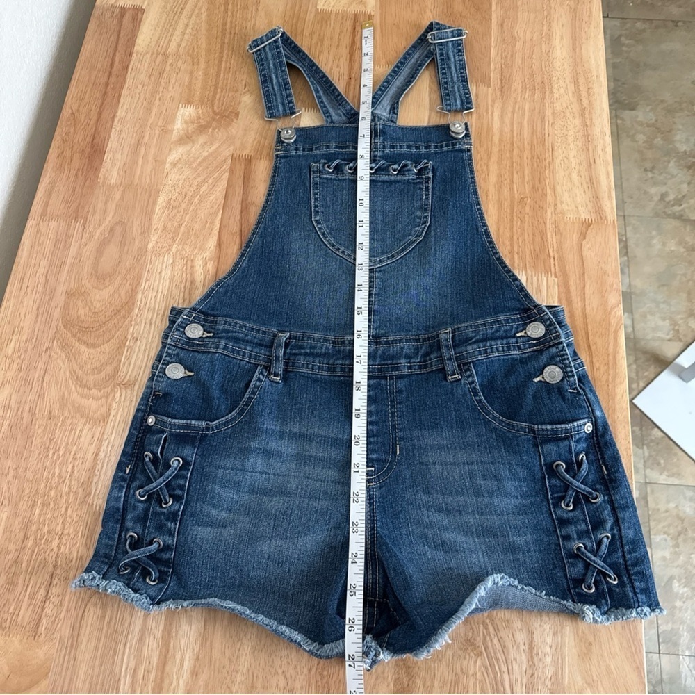 Jordache Juniors Jean Overall Shorts Size XL 14-16 - Picture 8 of 8